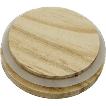 copy of 30Cl Wooden lid with seal engraved with your logo