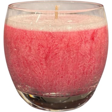 Vegetable wax with crystallized effect