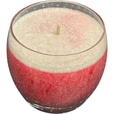 Vegetable wax with crystallized effect