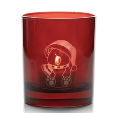 10 X LOTTI Glass 30cl RED Teddi Snow