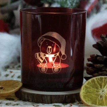 10 X LOTTI Glass 30cl RED Teddi Snow