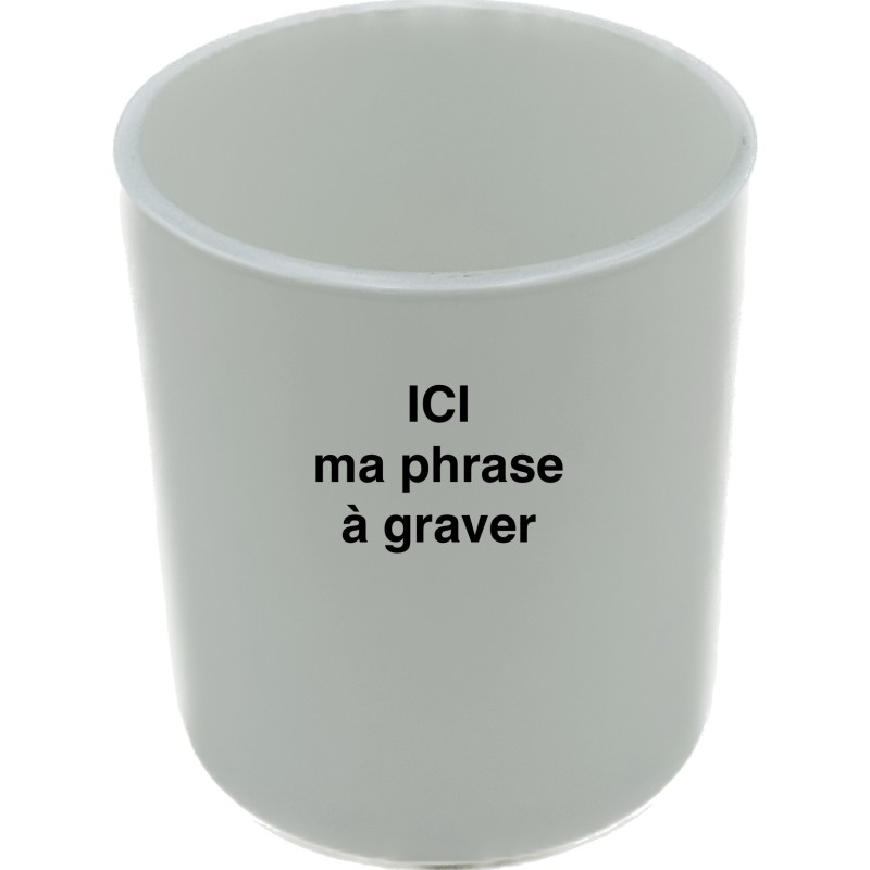 10 X 30cl Gloss white Engraved Glasses