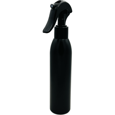 180ml black bottle with spray
